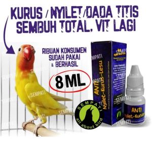 SEMPATI Nyilet & Kurus D2K Obat Burung Sakit Kurus Lesu Gangguan Pencernaan OBTBD11K