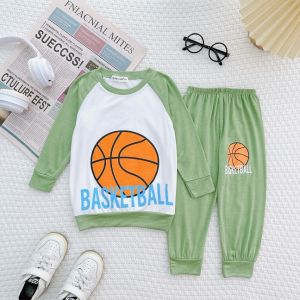 Bộ Quần Áo Trẻ Em Dài Tay Thu Đông MINKY MOM Phong Cách Thể Thao Cho Bé Trai 0-8 Tuổi Mặc Mùa Thu Ngủ Máy lạnh TD-IN119