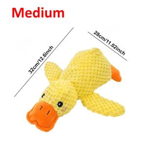 Plush Dog Toy Durable Chewing Duck Interactive Pet Teeth Cleaning Molar Companion Doll Mainan Haiwan Peliharaan