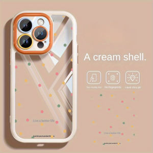 Colorful polka dot design phone case suitable for iPhone 17 16 15 14 13 12 11 Pro/Max/Plus shockproof and anti drop back cover