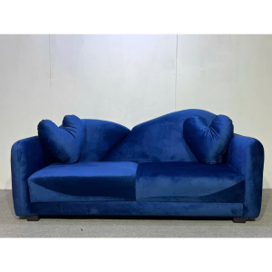 Combo sofa lưng xéo - sofa 1m70 xám nhung lông chuột sang trọng - bảo hành 12 tháng