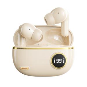 S195 TWS Earphone Nirkabel Bluetooth Dengan Layar LED HiFi Peredam Bising Earbud Olahraga Headset Kontrol Sentuh