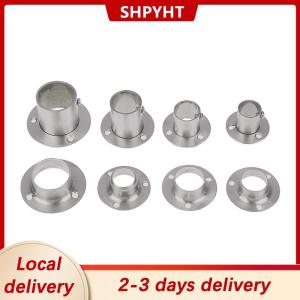 [COD] SHPYHT Local delivery Ship within 24 hours Stainless Steel Flange Seat For Wardrobe Curtain Cloth Rod Seat Round Tube Seats Bracket Household Furniture Hardware Towel Tube Holder
