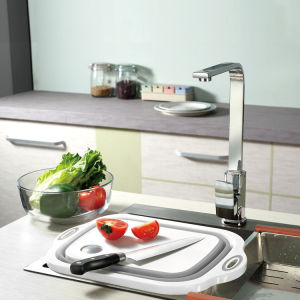 [Local Seller] Foldable Cutting Chopping Board Basket Collapsible Dish Tub With Draining Plug Washing and Chopping Board