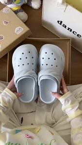 [Free Shipping] WomenS Clog Sandals 2026 Summer Thick-Soled Height-Increasing EVA Beach Indoor Non-Slip Odor-Resistant Waterproof Closed-Toe Sandals