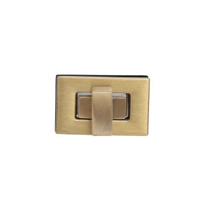2pcs kim loại ổ khóa khóa túi hình chữ nhật lần lượt xoắn khóa da thủ công Túi Xách Nữ Túi Đeo Vai Ví đóng cửa ổ khóa móc cài tự động DIY phụ kiện phần cứng