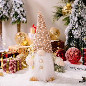30cm Glowing Gnome Christmas Decorations 2025 Faceless Plush Dolls elf Home Ornaments Navidad New Year