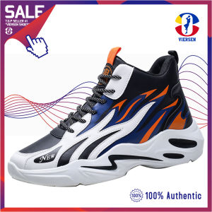 VIERSEN shoes for men casual sneakers for men running trend shoes wild trend fashion students handsome basketball shoes wear-resistant anti-skid heightened shoe men shoes