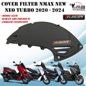 COVER FILTER VELOSCOPE NMAX AEROX N MAX NEW TURBO NEO PENUTUP BOX HAWA SARINGAN UDARA SLIM 2020-2024