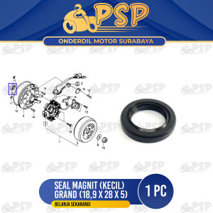 Seal Magnet Grand Kecil (189x28x5) - Karet Oil Sil Sel Siel Magnit Honda Astrea Grand Prima Legenda