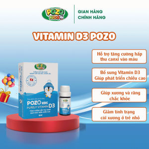 Vitamin D3 Thuần Pozokids Giúp Tăng Cường Hấp Thu Canxi PT Chiều Cao Hỗ Trợ Xương Và Răng Chắc Khỏe 8ml