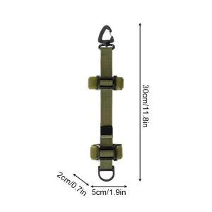MIRELAE Strap Attachment Backpack Shoulder Strap Shoulder Strap Clip Metal D-Ring Expansion Strap PP Shoulder Bag Modification Backpack Accessories