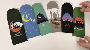 Eid Mubarak Envelopes Ramadan Decoration Money Package Red Envelopes Muslim Islamic Festival Supplie Eid Al-fitr Gift Favors