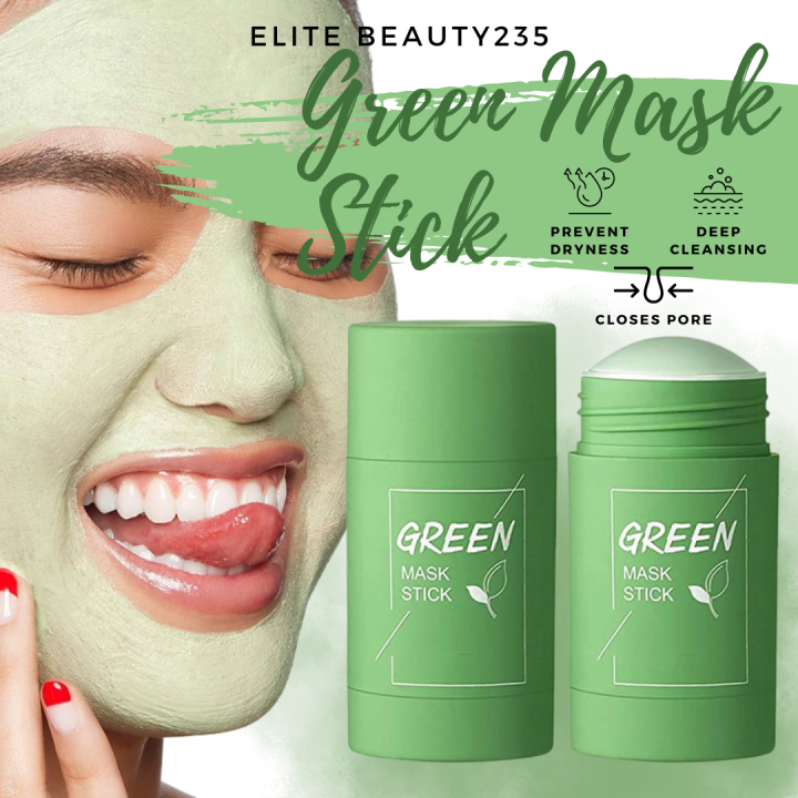 [ORIGINAL] Facial Cleansing Stick Green Tea Face Mask Stick Blackhead Acne Remove