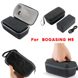 Small Traveling Shells EVA Carrying Box for BOGASING M5 Speaker Zipper Holder Easy to Open Close Hard Holder Accessories