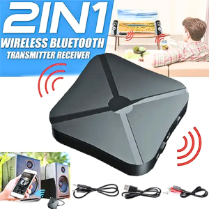 COD KIRIM CEPAT TaffSTUDIO 2 in 1 Audio Bluetooth Speaker 5.0 Transmitter & Receiver 3.5mm KN321