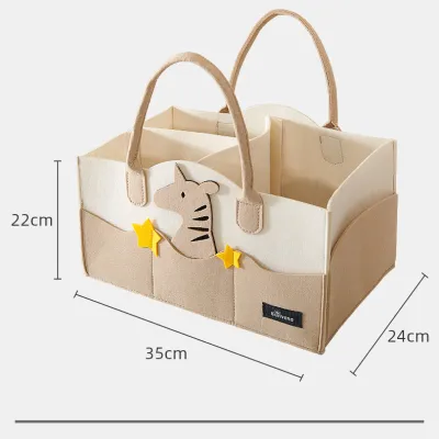Baltra Baby Diaper Caddy Organizer Portable Holder Bag for Changing Table and Car Nursery Essentials Storage Bins
