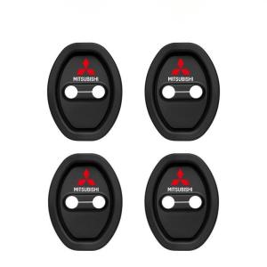 Cover Pelindung Kunci Pintu Mobil Bahan Karet Door Lock Cover isi Silikon Bantalan Penyerap Guncangan Senyap Pintu Mobil Untuk for Toyota  Honda Mitsubishi