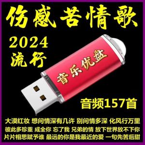 汽车载U盘网络伤感情歌视频MV歌曲2024流行MP4车用usb优盘MP3带歌