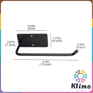 Klimo Toilet Paper Rack Towel Holder Kitchen Self-adhesive Hook Multifunctional Storage Rack 1Pc