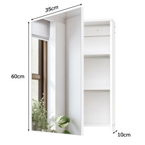 Full-Length Floor Standing Mirror With Hidden Multi-layer Storage Cabinet Minimalist Modern Bedroom Dressing Mirror