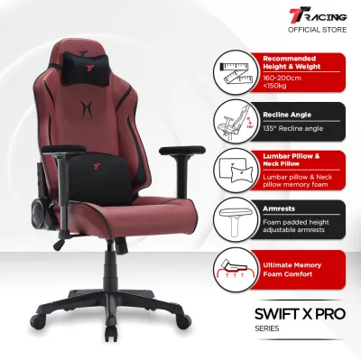TTRacing Swift X Pro Gaming Chair Ergonomic Office Chair - 2 Years Official Warranty