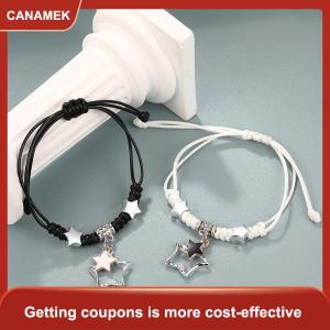 【CANAMEK】 Vài Vòng tay pentagram vài thẻ handmade đa năng dệt tay dây Quà Tặng nữ