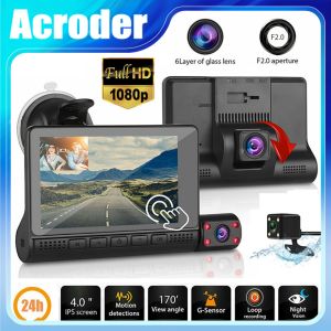 Acroder Dashcam Mobil 1080p Night Vision Layar Sentuh IpsPerekaman Loop 24 jam Deteksi Gerakan