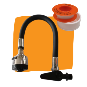 Kran Air Angsa Tembok Flexible Warna Hitam Kran Cuci Piring 1/2" Kran Tembok Color Black Water faucet flexible color Black faucet dishwasher 1/2