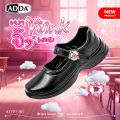 รองเท้านักเรียนหญิง ADDA 41T01-W1 NEWPRODUCT "รองเท้านักเรียน PU: พื้นที่ส่วนตัวในโลกของวัยรุ่น!  สร้างแรงบันดาลใจและสวมใส่ได้อย่างเป็นตัวเอง" รองเท้าหัวเหลี่ยม. 
