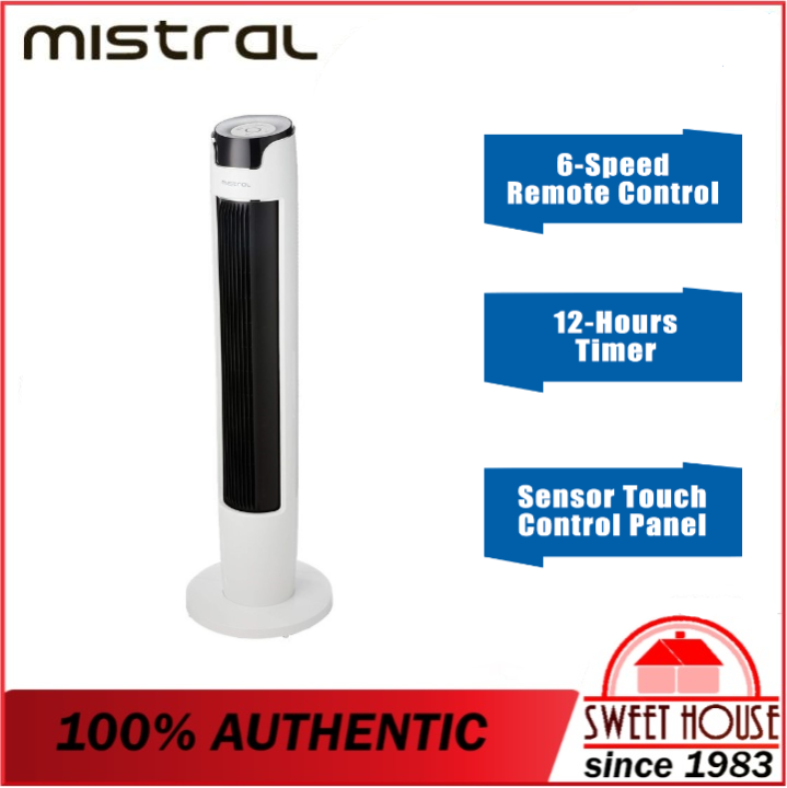 Mistral Remote Tower Fan MFD4880R MFD 4880R 6 Speeds Fan with Remote