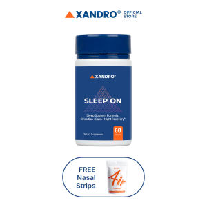[New] Xandro Lab Sleep On | Natural Sleep Supplement | Plant-Based Melatonin Holy Basil GABA No Grogginess