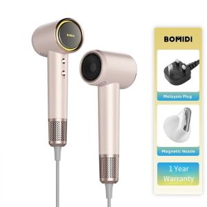 BOMIDI HD04 High-Speed Hair Dryer 3.3 Billion Negative Ion Lightweight Quick-Drying Hair Blower Hair Frizz Care 100% Original Ready Stock