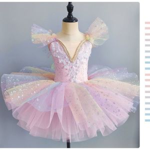 Girls Ballet Childrens Skirt Performance Costume Toddler Princess Tulle Skirt Swan Lake Dance