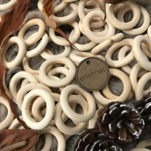 Craft Natural Wooden Ring O Solid | Ring Kayu