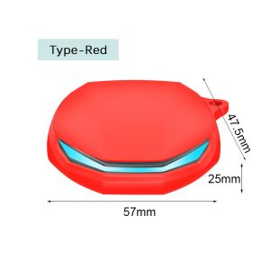 LenovoGM2 PRO BudsSilicone Protective Case Soft Cover with Hanger Buckle ForLenovo GM2 PRO Wireless Blutooths Earbuds Sleeve Headphone Storage Case for Lenovo GM2 Pro Wireless Headset Silicone Zipper Hard Carry Bag Earphone Travel Bag with Carabine