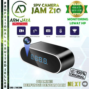 Spy Camera Z10 WIFI HD 1080P Hidden Kamera Cam CCTV Mini Pengintai Model Jam Meja Spycam Table Clock