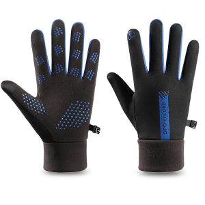 LIWU Thermal Fleece Winter Gloves Cold Resistance Thicken Driving Mittens Convenient Windproof Touch Screen Gloves For Outdoor Sport Running