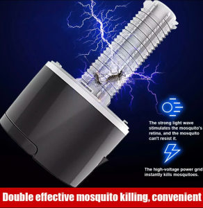 Effective Rechargeable Mosquito Killer Lamp 4000mAh/USB direct insert Powerful Trap Repellant Electric Home UV LED Mosquito Zapper Mosquitoes Killer Light Mosquito trap electric 3000V Kill 100% UV lamps are harmless to the human body