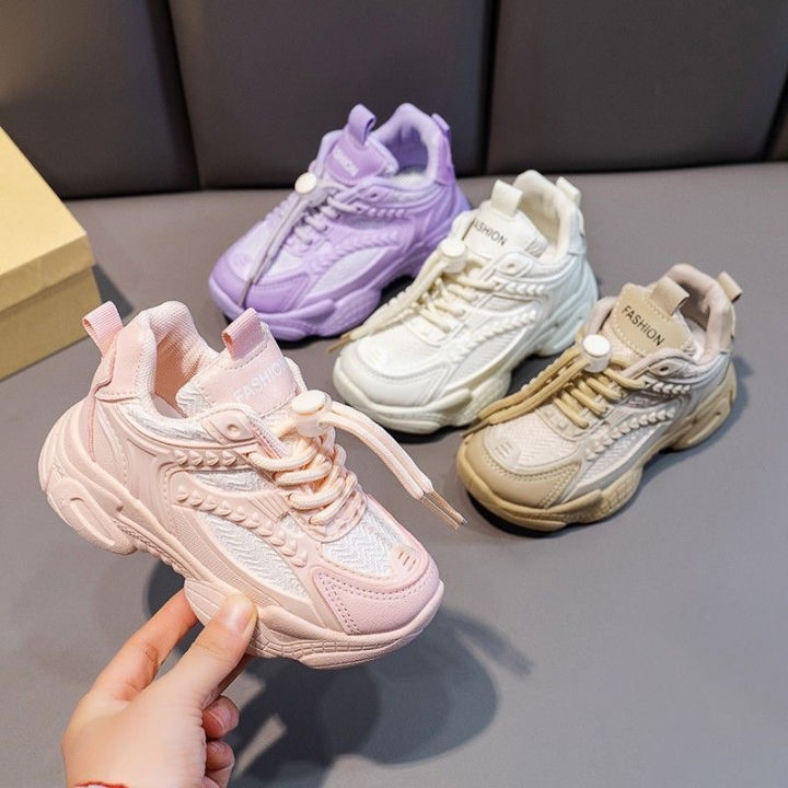 New fashion brand girls shoes for kids casual sport travel sneakers for  children(size 26-37)