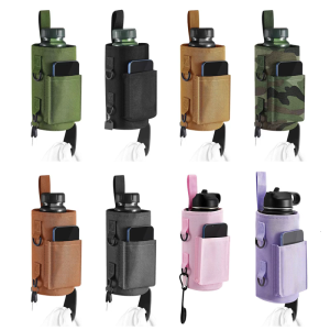 Magnetic Attachable Gym Bottle Bag Tear Resistant 900D Fabric Water Pack With Adjustable Strap And Weatherproof Exterior