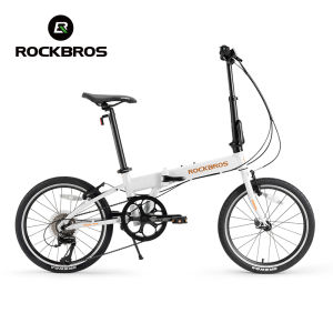 【SG Delivery】ROCKBROS 20 Inch Folding Bike Portable V-brake Foldable Bicycle Shimano 8-speed Aluminum Alloy Frame Lightweight Leisure City Bike