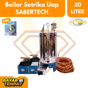 [BISA COD] Boiler Setrika Uap Laundry Sabertech 20L Lengkap / Boiler + Kompor / Boiler
