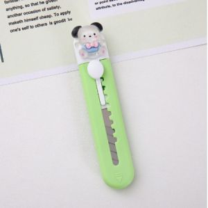 SIGVARD - Pisau Cutter Mini Portabel Karakter lucu Silet Kecil Pemotong Kertas AD04