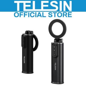 TELESIN Travel Clamp Mount Stand Bluetooth Remote Control Magnetic Phone Holder Stick P1-HSS-02