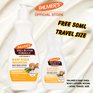Palmer’s Raw Shea Body Lotion (400ml) + 50ml Travel Size FREE!