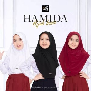 Jilbab anak sekolah kerudung Bergo oval sport jersey/kerudung instan/hijab sekolah SD SMP SMA/jilbab bergo oval sport hamidah/kerudung instan - AFIFAH COLLECTION