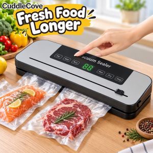 Vacuum Sealer Machine Dry Wet Food Packaging Sealing Tool Smart Touch Easy Operation Compact Kitchen Food Fresh Preserver