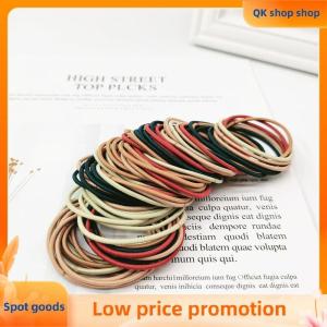 ✨QK shop✨ 100Pcs Women Girls Hair Rubber Bands Hair Tie Ropes Elastic Hairband Ponytail Holders Headbands Scrunchies