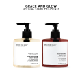 Grace and Glow Brightening Solution + English Pear and Freesia Anti Acne Solution Body Wash. 